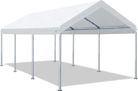 advance outdoor    ft heavy duty carport canopy adjustable height car garage shelter tent