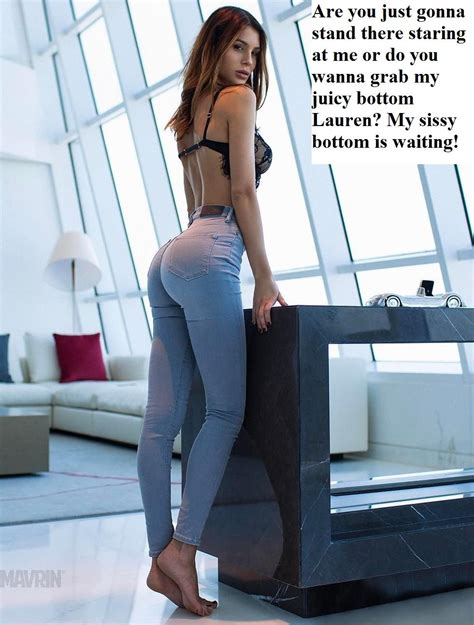 sissy captions and more a pinterest jeans belleza y mujeres