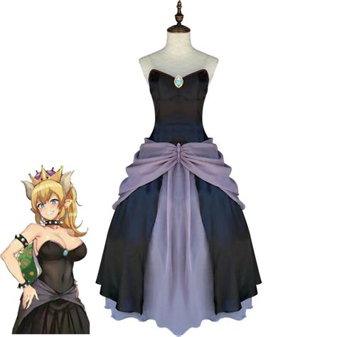 disfraces de juego bowsette vestidos de cosplay disfraz de princesa