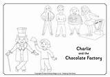 Charlie Factory Chocolate Coloring Colouring Willy Roald Dahl Pages Wonka Characters Sheets Book La Activity Print Activityvillage Et Activities Worksheets sketch template
