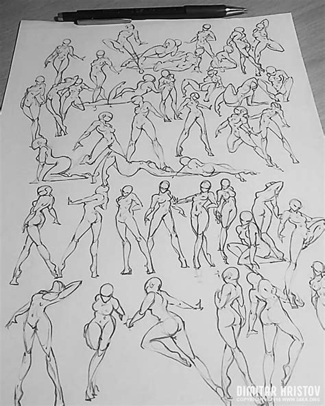 Sketchbook Pose Reference 40 Poses For 30 Minutes
