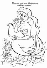 Ariel Coloring Pages Disney Petite La Sirène Coloriage Mermaid Princess Choose Board Little sketch template