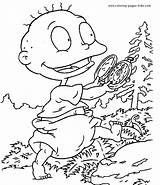 Coloring Pages Rugrats Color Cartoon Printable Sheets Character Characters Kids Back sketch template