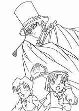 Detective Conan Coloringhome Shinichi Printable Getdrawings Snack2001 Alfredina Coloringfolder sketch template