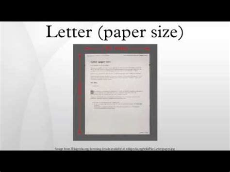 letter paper size youtube