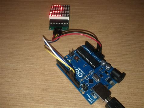 controlling  led matrix  arduino uno arduino project hub images