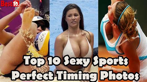 top 10 sexy sports girls perfect timing photos youtube