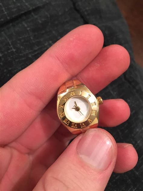vintage extremely rare gold finger watchfinal drop