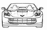 Corvette Stingray Acura Nsx sketch template
