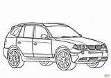 Bmw Coloring Car Pages Drawing Library X3 Police sketch template