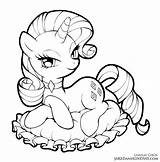 Coloring Pages Rarity Lcibos Pony Little Mermaid Unicorn Choose Board sketch template