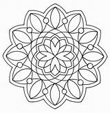 Coloring Pages Geometric Color Printable Tattoo Designs Cool Adults Geometry Patterns Pattern Simple Sacred Mandala Clipart Kids Easy Print Library sketch template