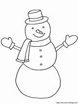 Snowman Bonhomme Neige Salju Mewarnai Inverno Manusia Pupazzo Neve Hiver Paud Snowmen Schnee Sketsa Zima Colorier Dltk Colour Stampare Posto sketch template