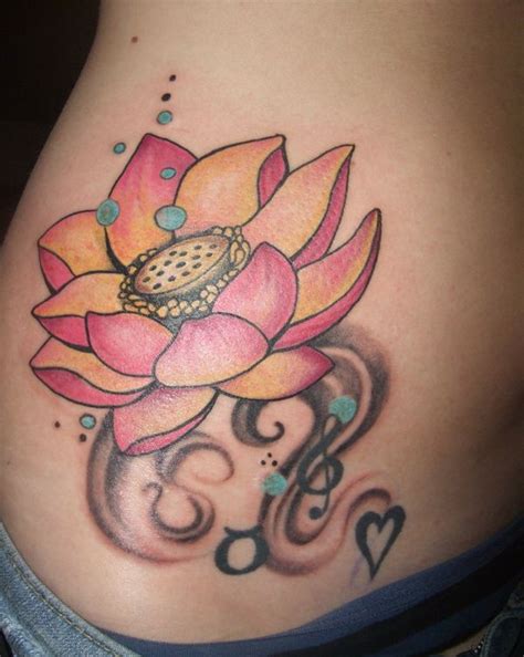 Side Stomach Tattoos Side Stomach Lotus Tattoo Design