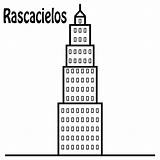 Rascacielos Edificios Alto Altos Informazio Kopiatu Osoa sketch template