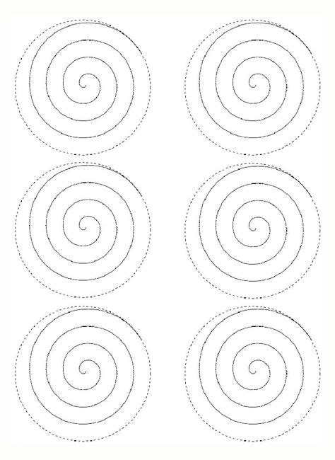 rose spiral template templates  paper flower templates paper