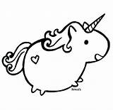 Unicorn Fat Narwhal Wallpapers sketch template