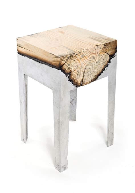 wood  metal unite  striking furniture  hilla shamia