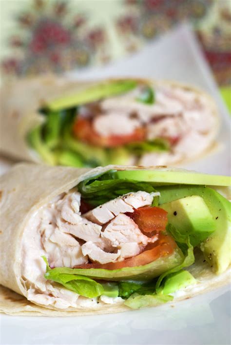 sugar spice  celeste chicken avocado tomato wraps