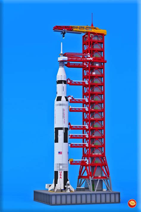 lego ideas nasa saturn  launch umbilical tower vlrengbr