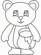 Miel Osito Dibujo Ositos Teddy sketch template