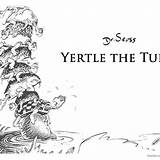 Yertle Turtle sketch template