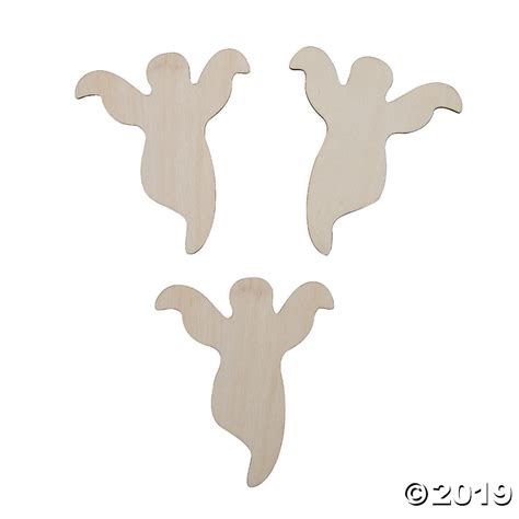 diy unfinished wood ghost cutouts oriental trading wood ghost