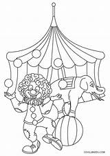 Circus Coloring Pages Printable Theme Color Kids Print Sheet sketch template