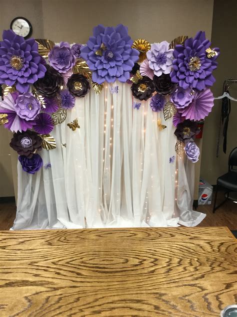 purple paper flowers buy  paper flowers   stunning backdrop  weddings add