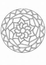 Coloring Mandala Pages Mandalas Printable Online Mosaic Patterns Round Geometric Easy Simple Level Expert Abstract Advanced Beginners Drawing Color Books sketch template