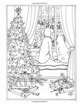 Coloring Winter Wonderland Adult Book Creative Haven Pages Christmas Printable Amazon Sheets Goodridge Teresa Tree sketch template