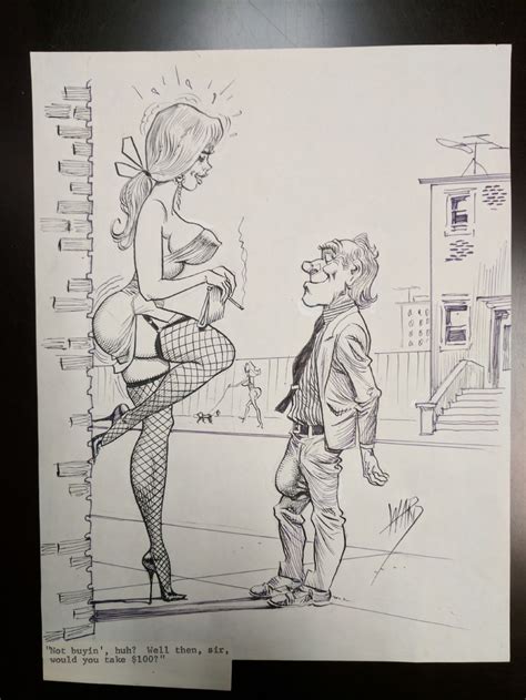 bill ward pinup funny sexy gag art in bedrock city s pin up art for sale comic art gallery room