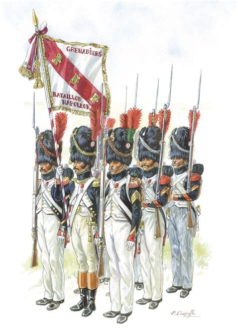 french imperial guard battalion napoleon early   mixed unit