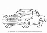 Aston Db5 Drawingtutorials101 sketch template