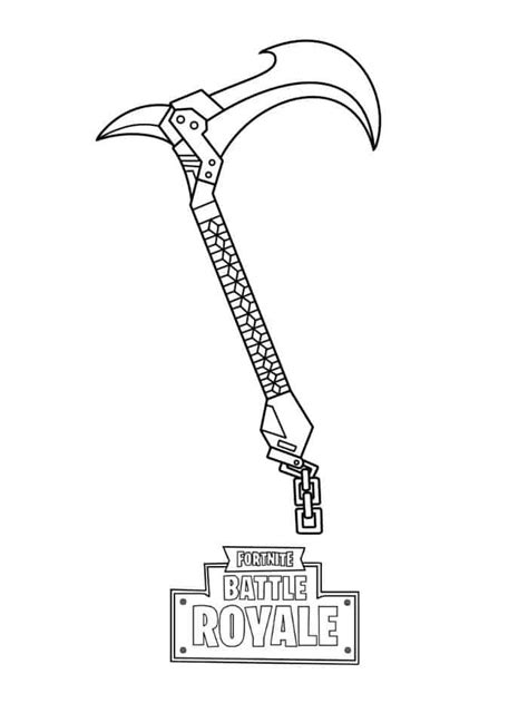 fortnite pickaxe coloring pages coloring pages  boys coloring