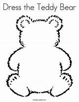 Bear Teddy Dress Coloring Built California Usa sketch template