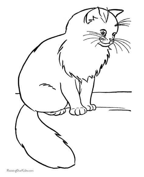 printable  cat coloring picture cat coloring page animal