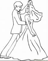 Wedding Coloring Dance Pages Printable Dancing Color Kids Entertainment sketch template