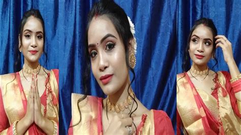 indian traditional makeup look for durga puja navratri