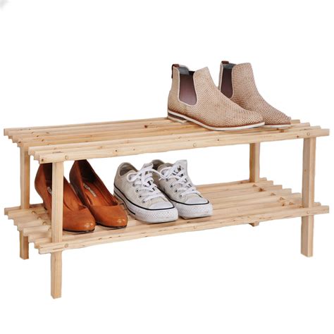 houten schoenenrekschoenenstandaard  laags      cm schoenenrekken blokker