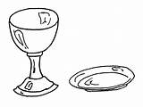 Chalice Communion Paten Clipground Chalices sketch template