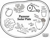 Passover Seder Placemat Haggadah Busy sketch template