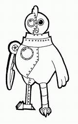Robot Chicken Coloring Pages Popular Coloringhome sketch template