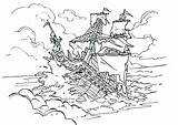 Coloring Pages Ship Pirate Sunken Pearl Caribbean Drawing Pirates Color Getcolorings Printable Sinking Paintingvalley Print Pirat Cartoons Movies sketch template