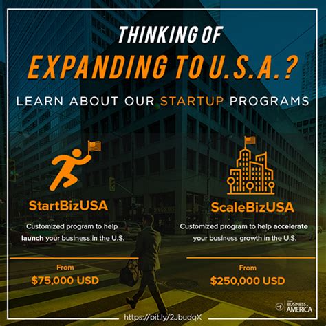 startup programs  usa market  scaling  business