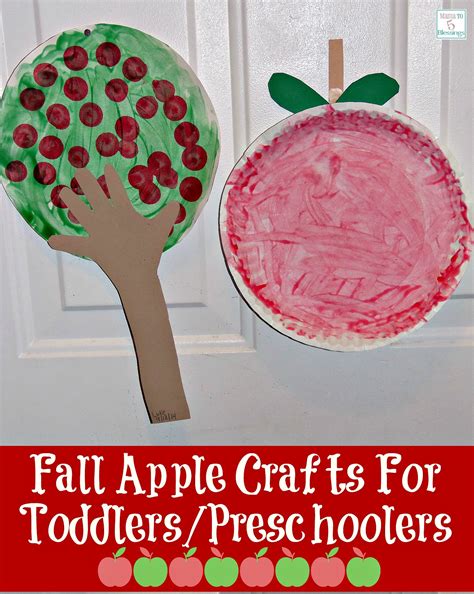 fall apple crafts  toddlerspreschoolers
