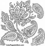 Coloring Pages Paisley Adult Printable Colouring Mandala Color Print Colorpagesformom Book Mom Flower Colorings sketch template