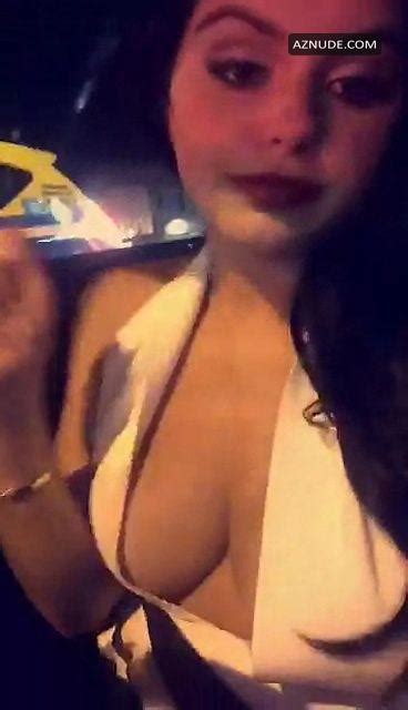 ariel winter showing off sexy cleavage and wearing hot upskirt during