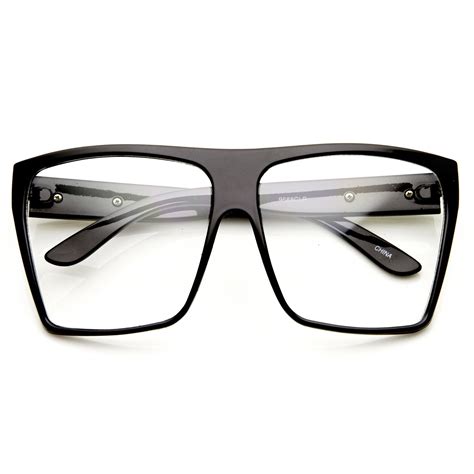 super oversize square clear lens fashion glasses zerouv