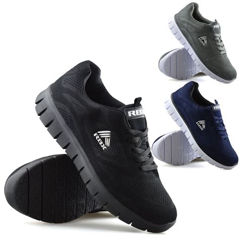 mens casual lace  memory foam running walking sports gym trainers shoes size ebay